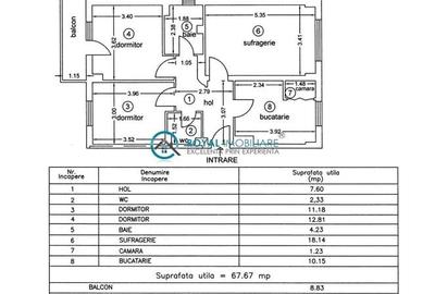 Royal Imobiliare - vanzare apartament 3 camere Ultracentral - 18