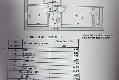 Apartament cu 3 camere decomandat în Central - 1
