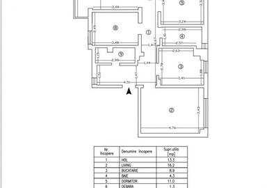 Apartament de vanzare 4 camere si 2 bai, zona Pacurari- Mimoza, Iasi - 1