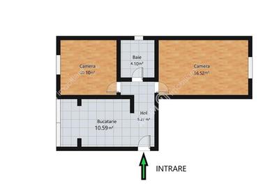 Apartament cu 2 camere decomandat, mobilat în Valea Aurie - 3