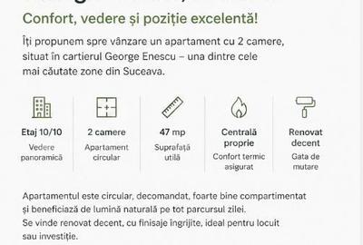 Apartament cu 2 camere decomandat în George Enescu - 2