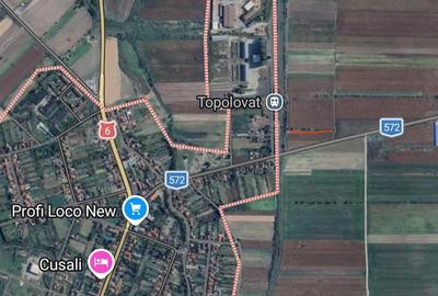 Teren de 2000 mp, în Topolovățu Mare