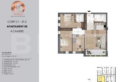 APARTAMENT 4 CAMERE ANSAMBLU REZIDENTIAL CAMPINA RESIDENCE - 2