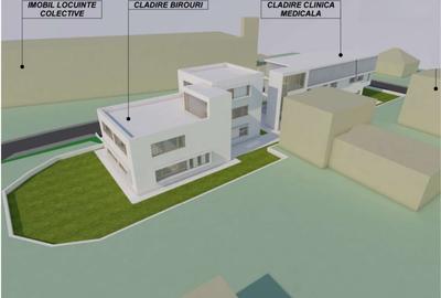 Teren 1166mp, proiect Clinica si Birouri, Gruia - 4