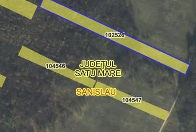 Teren de 69125 mp, în Sanislău - 2