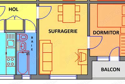 Apartament 2 camere, zona Vest Ploie?ti, etaj 2 4 - 4