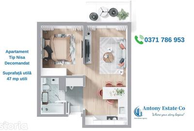 Apartament cu 2 camere decomandat în Seleuș - 2