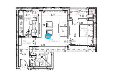 Apartament cu 2 camere decomandat în Aeroport - 2