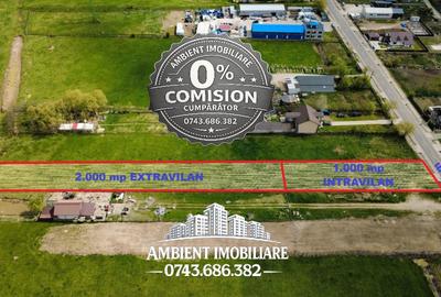 Teren agricol intravilan de 3000 mp, în Vest - 3