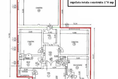 Casă cu 3 camere cu Teren 927 Mp în Central - 10