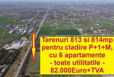 Mosnita Noua - teren pentru constructie 6apartamente - toate utilitatile - 1