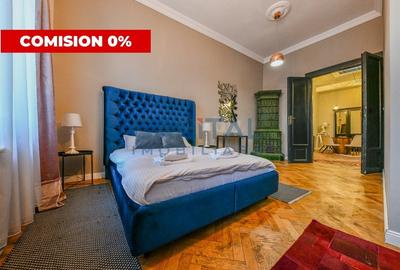 Apartament cu 7 camere semidecomandat, mobilat în Central