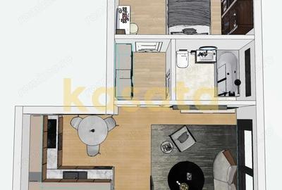 Apartament cu 2 camere decomandat în Dămăroaia