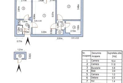 Apartament cu 2 camere semidecomandat în Domenii - 2