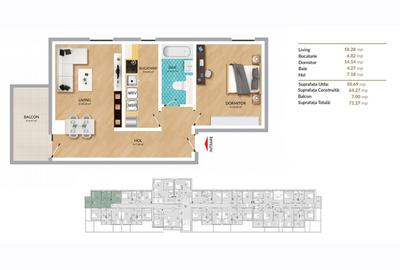 Vanzare 2 camere - Tei - Cellini Residence - 13