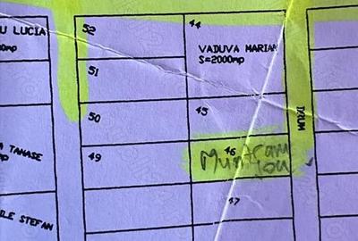 Teren de 1000 mp, în Gostilele - 2