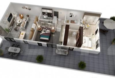 Apartament cu 3 camere semidecomandat în Torontalului - 3