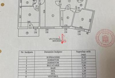 Apartament cu 3 camere semidecomandat, mobilat în Titan - 1