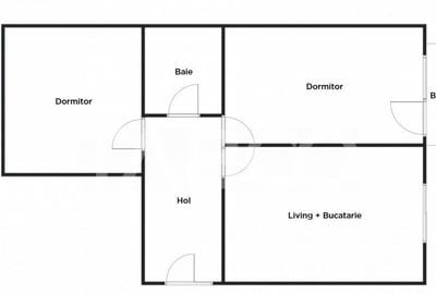 Apartament 3 camere 63 mp - geam la baie balcon - etaj 1 - p - 5