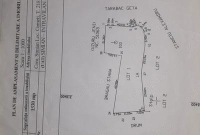 Teren de 1530 mp, în Cerneți - 1