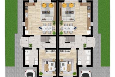 Duplex cu 4 camere cu Canalizare în Remetea Mare - 16