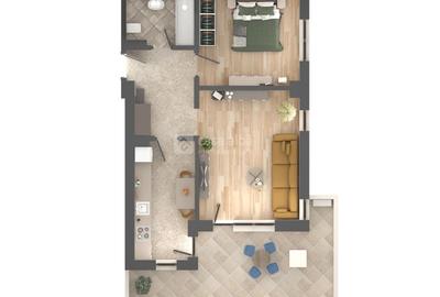 Apartament 2 camere, bloc nou, Podu Ros, intabulat - 7