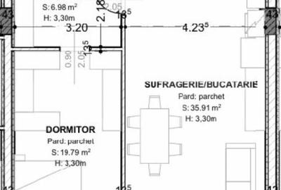 Apartament de Lux | 89,8 mp utili | 2 bai | Terasa 12 mp | - 1