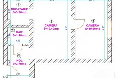 Apartament de vanzare 2 camere etaj intermediar Profi Tiglari - 3