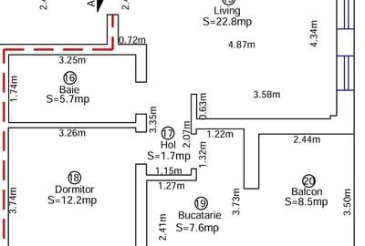 PROPRIETAR -APARTAMENT DECOMANDAT  Gata intabulat  -ZONA BRAYTIM - 1