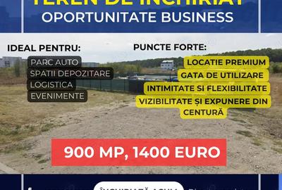 Oportunitate Business 900 MP Teren ULTRAPOZITIONAT pe Aleea Teisani, centura Bucuresti - 6