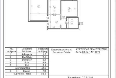 Apartament cu 2 camere decomandat în Central - 7