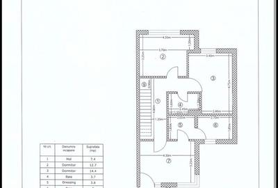Duplex cu 4 camere cu Canalizare în Central - 5