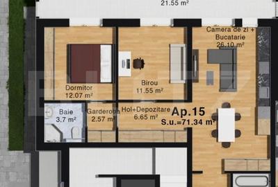 Apartament cu 3 camere în Vetiș - 1