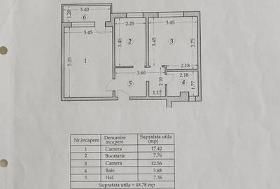 Apartament de vanzare casa de cultura doua camere - 1