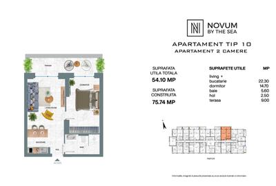 2 camere Olimp Novum by the Sea Residences - 5