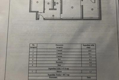 Apartament cu 3 camere semidecomandat în Sud - 1