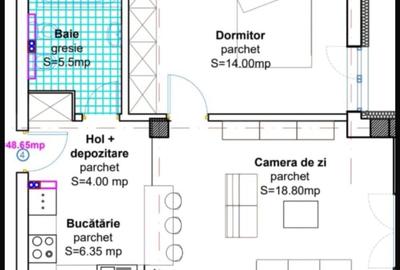 Apartament cu 2 camere în Baciu - 2