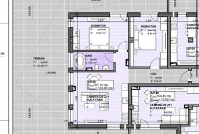 Apartament 3 camere, terasa de 100mp - 7