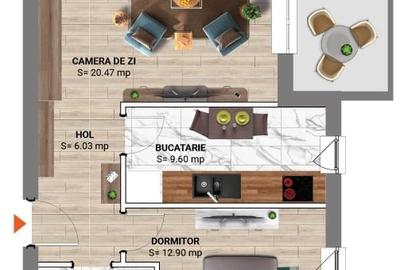 Apartament cu 2 camere decomandat în Nord - 5