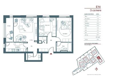 Apartament cu 3 camere decomandat în Lipovei - 4