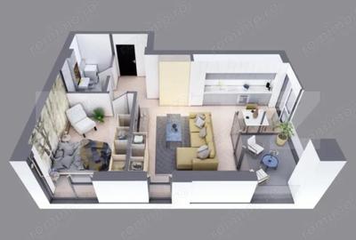 Apartament cu 2 camere decomandat în Nord - 2