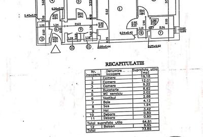 Apartament cu 3 camere semidecomandat, mobilat în Titan - 15