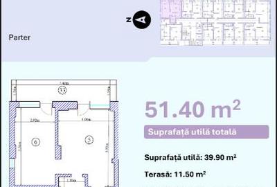 Apartament cu 2 camere decomandat în Nord - 4