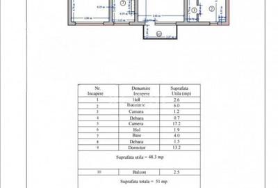 Palas Mall- Podu Ros, apartament 2camere, etajul 2 - 1