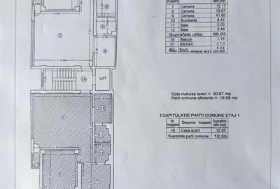 Apartament cu 3 camere semidecomandat, mobilat în Clucerului - 13