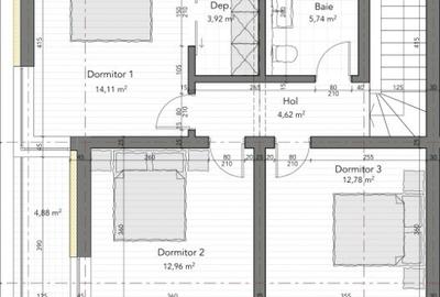 Casă cu 4 camere cu Teren 290 Mp în Sud