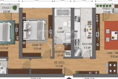Apartament 3 Camere + Loc de Parcare Transparent Residence 3 - 2