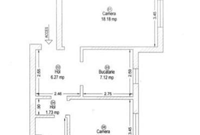 Apartament cu 2 camere decomandat în Soarelui - 15