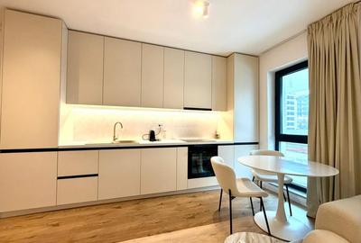 Apartament cu 2 camere semidecomandat, mobilat în Pipera