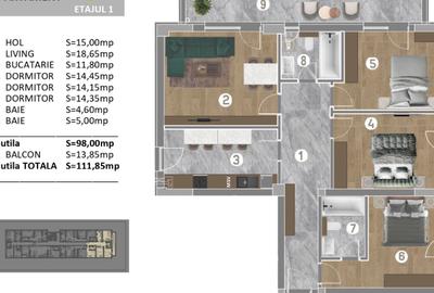 Apartament 4 camere Apartament 4 camere - 7